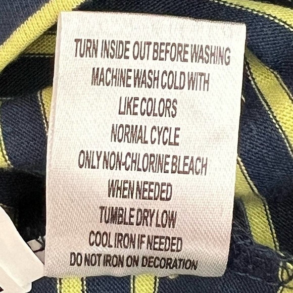 Margaritaville Men's Blue & Chartreuse Striped Polo with UPF +30 Large NWT - Picture 13 of 15